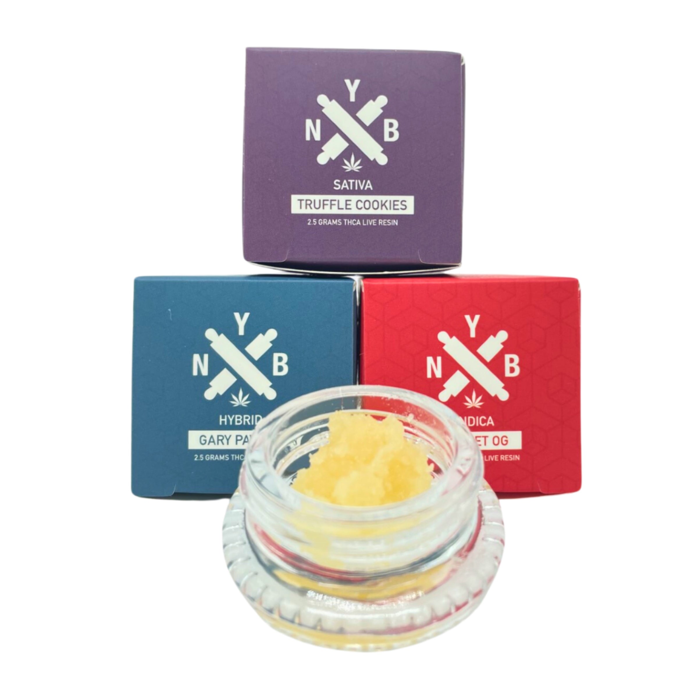 NYB LABS 99% PURE THCA LIVE RESIN DABS 2.5G - SUNSET OG
